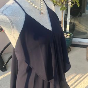 Navy Draped Dress by Cookies Hawaii Boutique